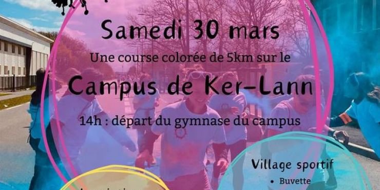 Ostéo Color samedi 30 mars 2024 : Une course colorée organisée par le BDE de l'école