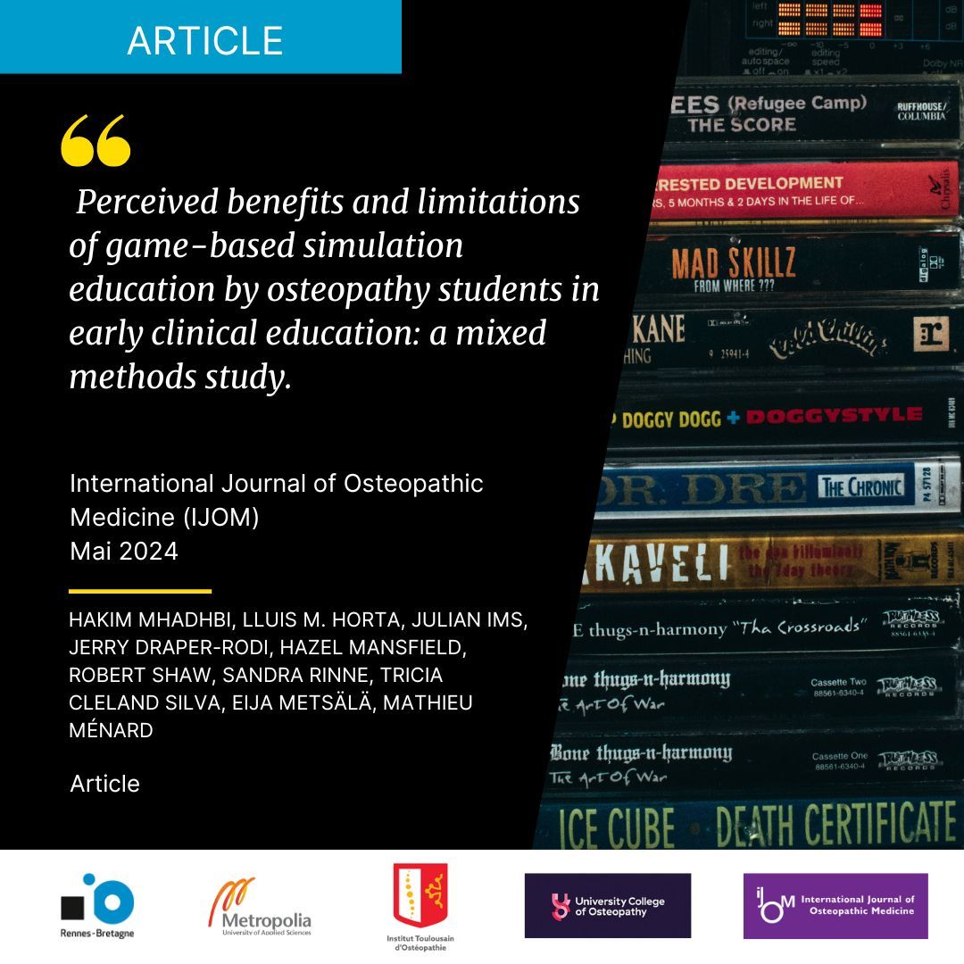 Perceived benefits and limitations of game-based simulation education by osteopathy students in early clinical education: a mixed methods study