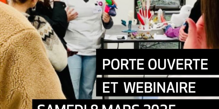 Porte ouverte samedi 8 mars en présentiel dans l'école ou en webinaire